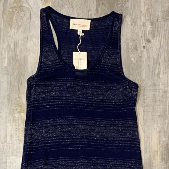 NWT Two by Vince camuto navy metallic maxi dress - Picture 3 of 12